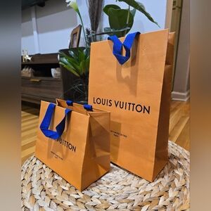 2 Louis Vuitton shopping bags